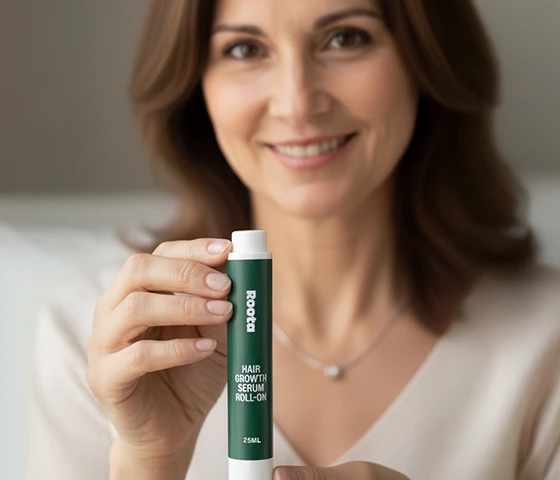Part hair before applying serum
